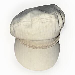 Brixton Newsboy Cap Cream Tan Cotton Blend Gatsby Style Hat Lined Classic